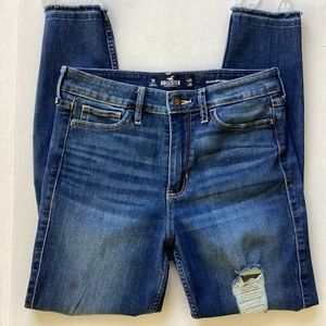 Hollister High Rise Super Skinny Crop Jeans Size 3R